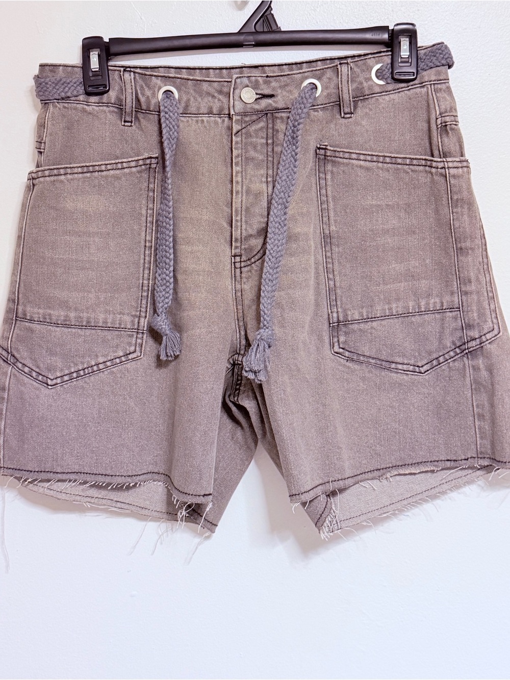 Aaron & Amber Casual Drawstring Utility Shorts - Gray medium new with tags!